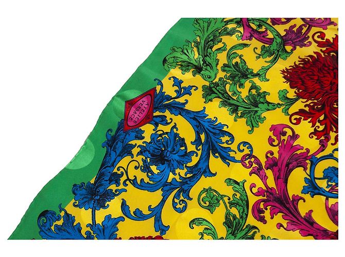 Gianni Versace Versace dell'atelier, Sciarpa con Medusa multicolore - vista 5