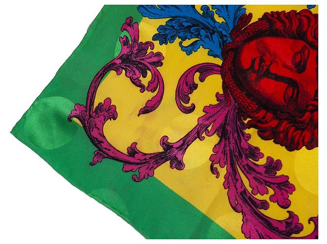 Gianni Versace Versace dell'atelier, Sciarpa con Medusa multicolore - vista 7