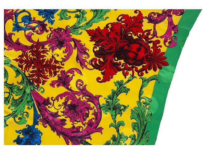 Gianni Versace Versace dell'atelier, Sciarpa con Medusa multicolore - vista 9