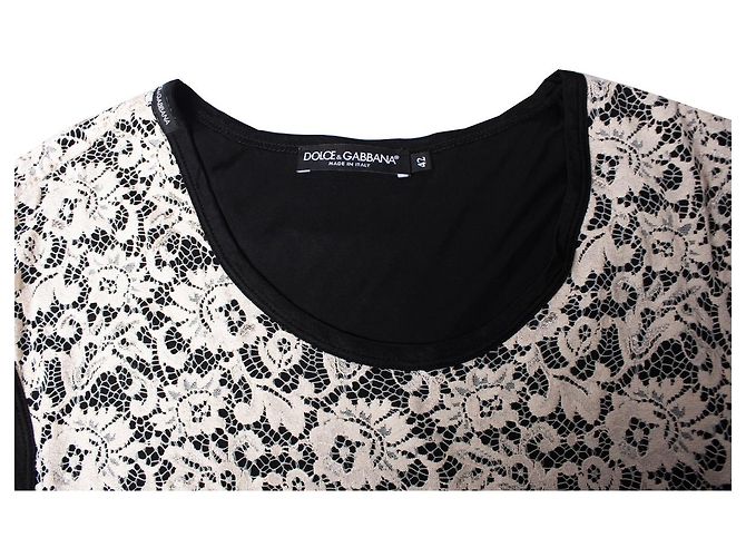 DOLCE & GABBANA, top de encaje rosa empolvado - vista 6