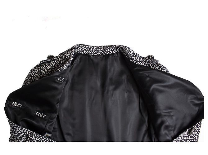 Gianni Versace Couture, blazer e gonna foderati con petto Nero Bianco - vista 10