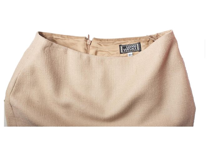 Gianni Versace Couture, 3Traje de una pieza con cuello de pelo naranja - vista 10