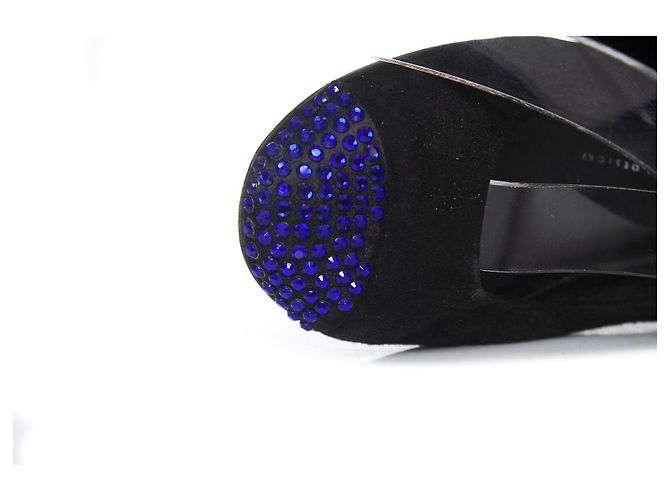 Autre Marque Giuseppe Zanotti, Bailarinas de gamuza Negro - vista 8