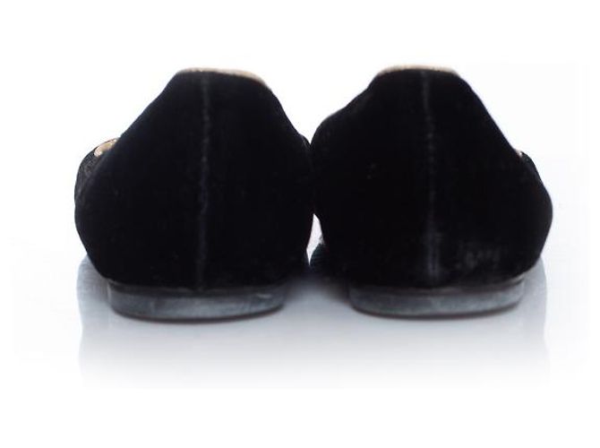 DOLCE & GABBANA, Mocassini in velluto nero - vista 3