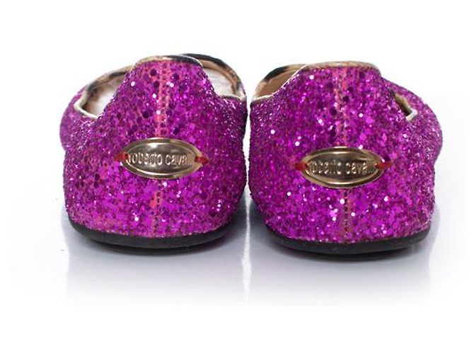 Roberto Cavalli, Mocassini glitterati Rosa - vista 6