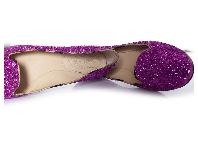 Roberto Cavalli, Mocassini glitterati Rosa - vista 8