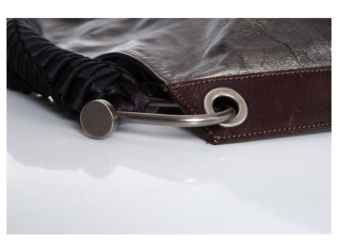 Marni, Borsa a tracolla in pelle metallizzata Grigio - vista 7