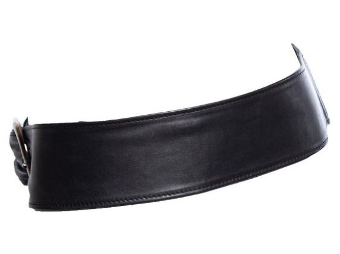 EMPORIO ARMANI, Taillengürtel aus Kalbsleder Schwarz - Ansicht 3