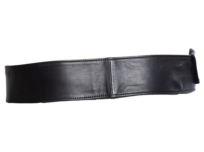 EMPORIO ARMANI, Taillengürtel aus Kalbsleder Schwarz - Ansicht 4