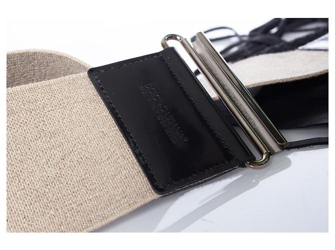 DOLCE & GABBANA, Stretch-Taillengürtel aus Stoff Braun - Ansicht 5