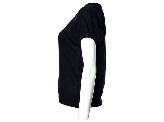 Prada Schwarzes Baumwoll-Top - Ansicht 4