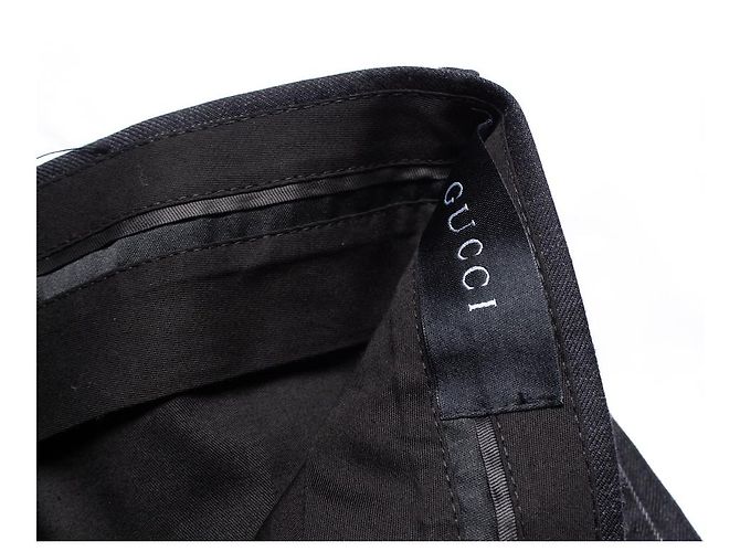 Gucci, Pantalón de raya diplomática en gris - vista 5
