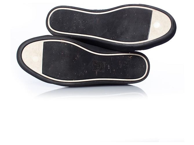 Chanel, Sneakers alte in pizzo Nero - vista 7