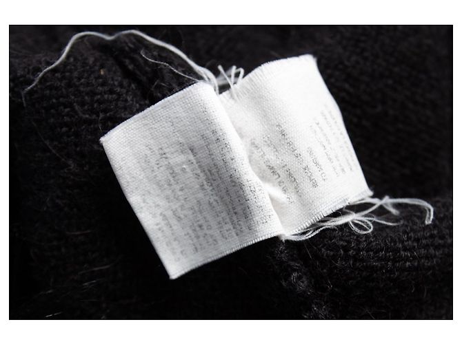 Jean Paul Gaultier, Strickjacke mit Kapuze Schwarz - Ansicht 5