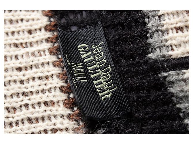 Jean Paul Gaultier, Strickjacke mit Kapuze Schwarz - Ansicht 7