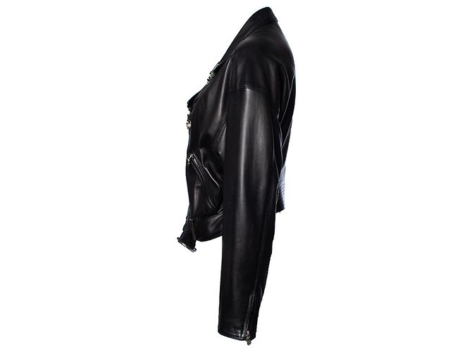 Gianni Versace, biker jacket with safety pins - view 4