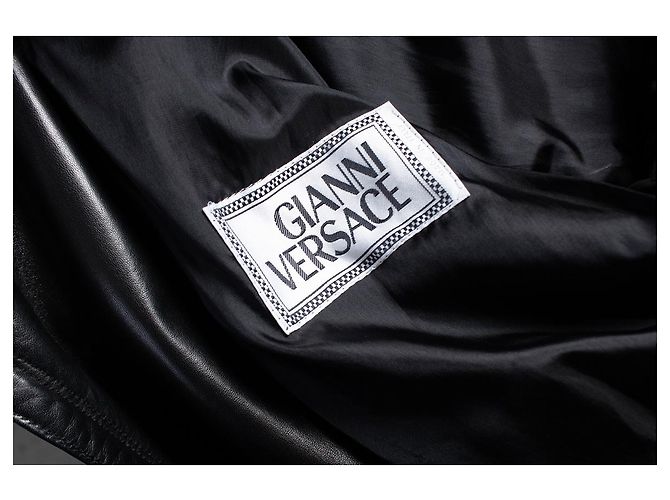 Gianni Versace, biker jacket with safety pins - view 7
