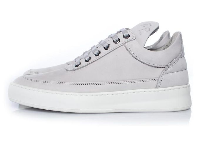 Autre Marque Füllstücke, Sneaker aus grauem Nubukleder - Ansicht 2