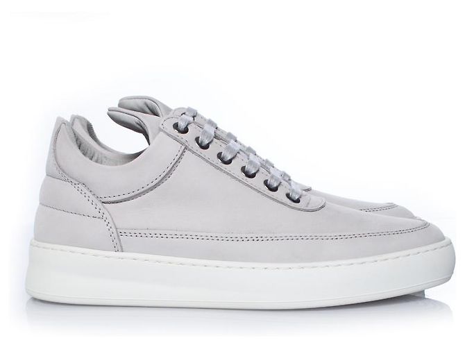 Autre Marque Füllstücke, Sneaker aus grauem Nubukleder - Ansicht 5
