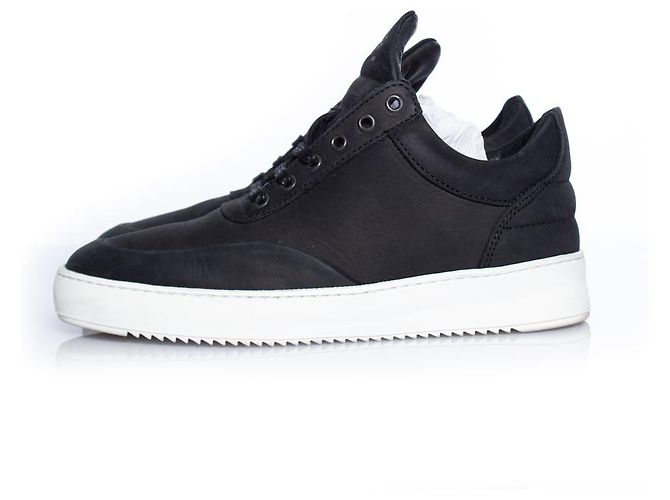 Autre Marque Pezzi di riempimento, Sneaker in pelle nabuk nera Nero - vista 2