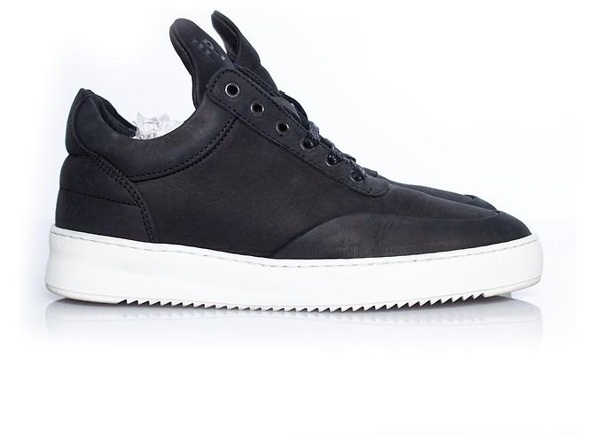 Autre Marque Pezzi di riempimento, Sneaker in pelle nabuk nera Nero - vista 4
