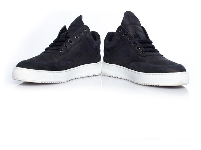 Autre Marque Pezzi di riempimento, Sneaker in pelle nabuk nera Nero - vista 6
