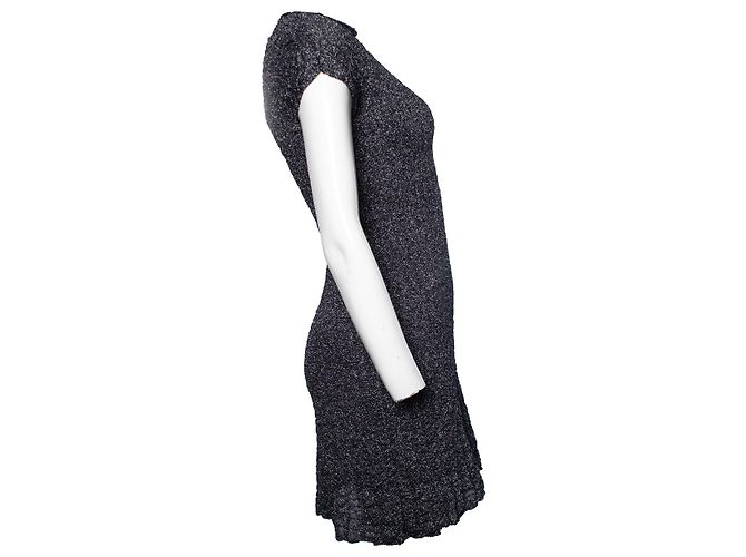 M MISSONI, Kleid aus Metallic-Lurex-Stretch Silber - Ansicht 3