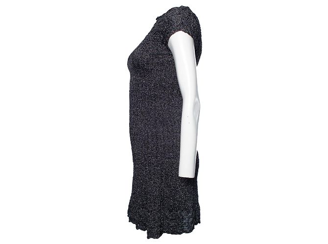M MISSONI, Kleid aus Metallic-Lurex-Stretch Silber - Ansicht 4