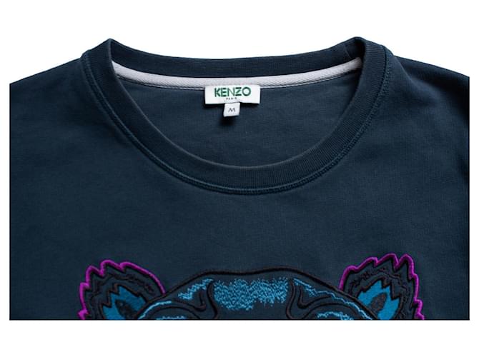 Suéter Kenzo Tiger de algodón azul M - vista 7