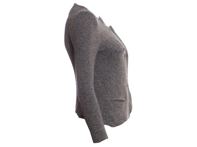 Isabel Marant Etoile, graue Wollstrickjacke/Jackengröße 1. - Ansicht 4