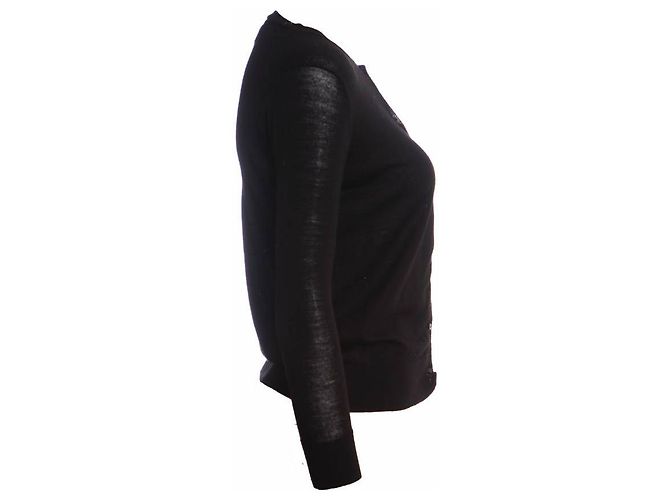 Autre Marque Rika, cardigan negro semitransparente - vista 2
