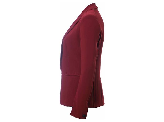 Rag & Bone Rag N Bone, bordeauxfarbener Blazer. - Ansicht 4