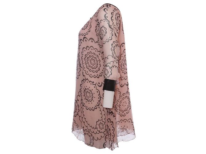 Autre Marque Naja Lauf, vestido rosa con estampado negro - vista 4