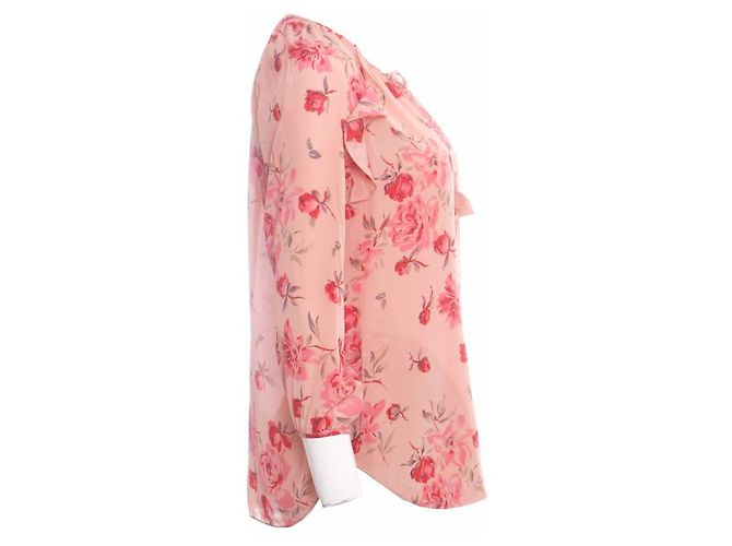 Rebecca Taylor, camicetta rosa con stampa floreale - vista 2