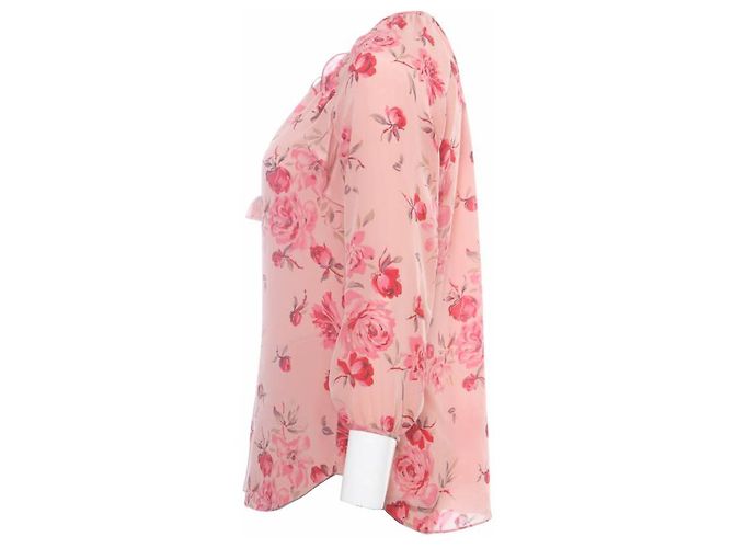 Rebecca Taylor, camicetta rosa con stampa floreale - vista 4