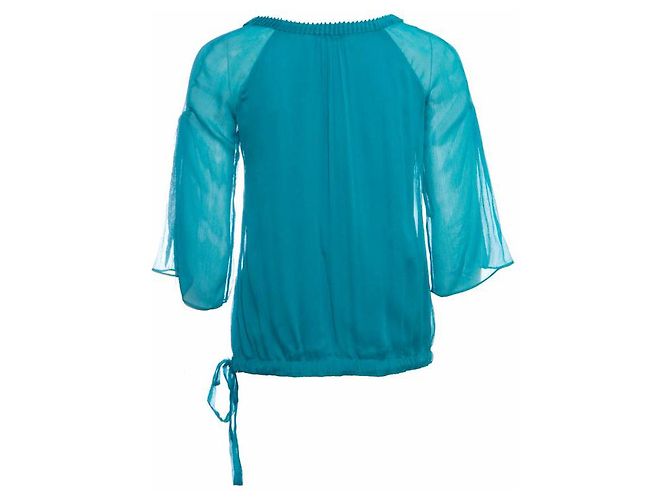 Autre Marque Diane von Furstenberg, Top de seda verde. - vista 3