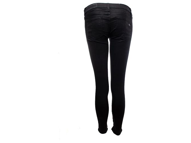 RAG & BONE, black jeans with gloss coating - view 2