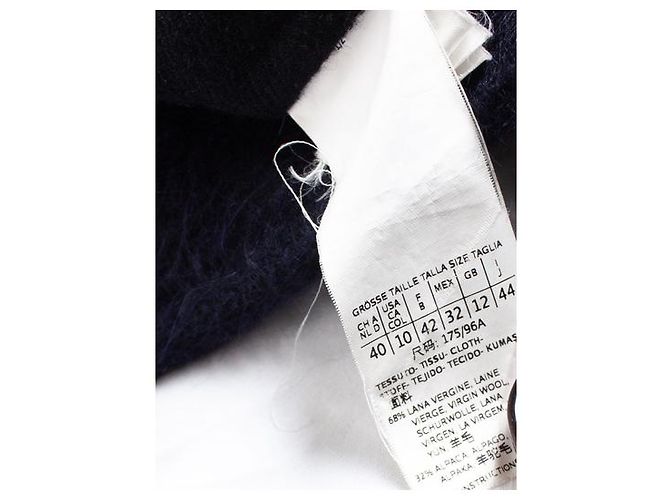 Autre Marque Max Mara, cappotto in alpaca e lana blu - vista 5