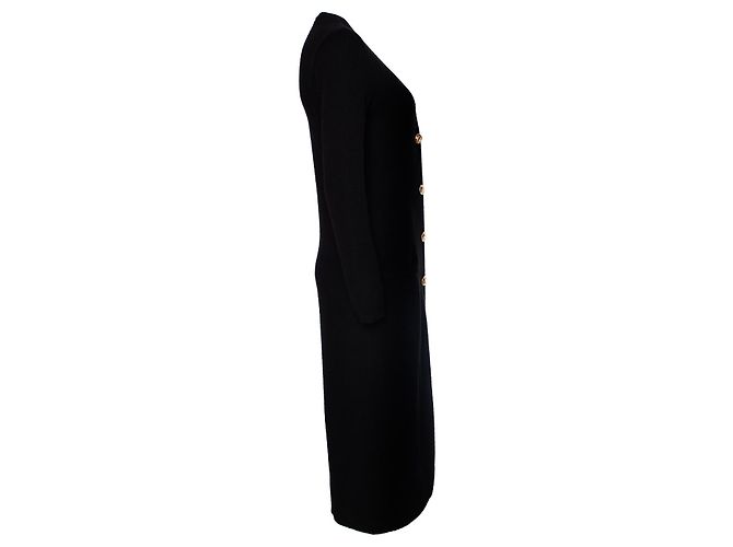 Gianni Versace Couture, schwarze Maxi-Strickjacke - Ansicht 3