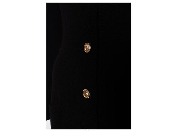 Gianni Versace Couture, schwarze Maxi-Strickjacke - Ansicht 6