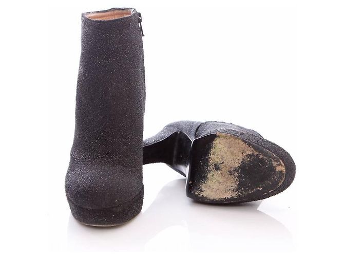 Autre Marque Enrico Antinori, botines negros con brillo. - vista 6