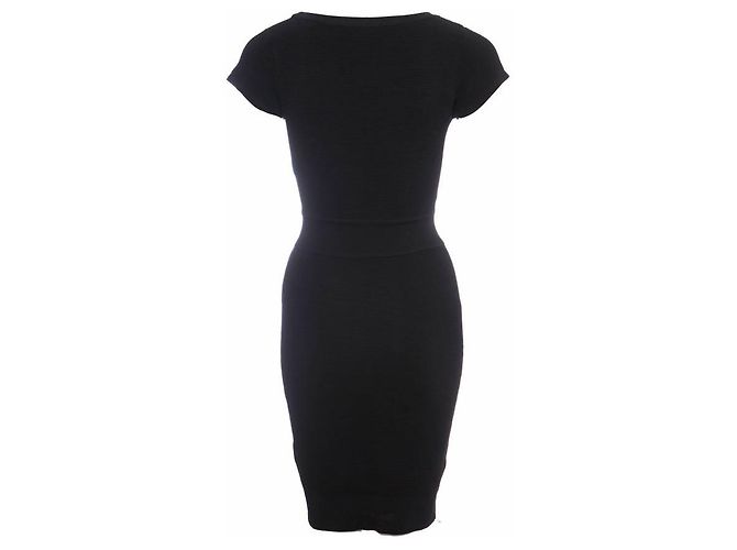 French Connection Conexión francés, Vestido de vendaje negro - vista 3