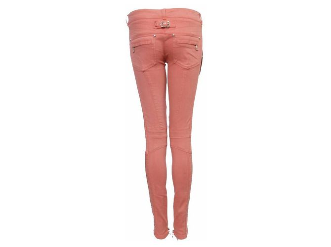 Balmain Balmaın, jeans moteros rosas. - vista 3