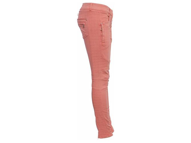 Balmain Balmaın, jeans moteros rosas. - vista 4