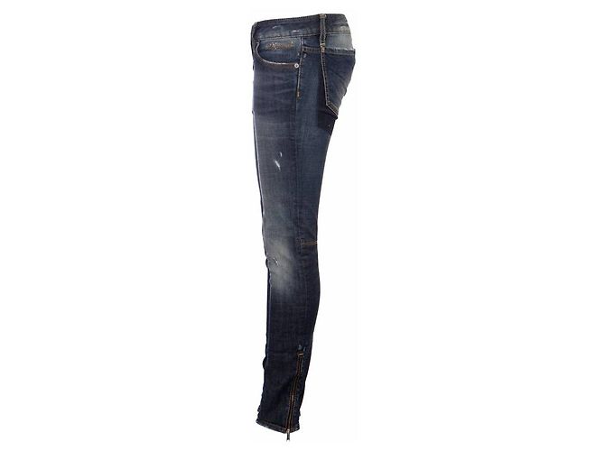 Dsquared2, mittelblaue Bikerjeans - Ansicht 4