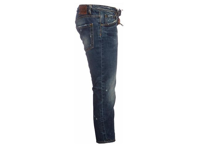 Dsquared2, jeans boyfriend azules - vista 2