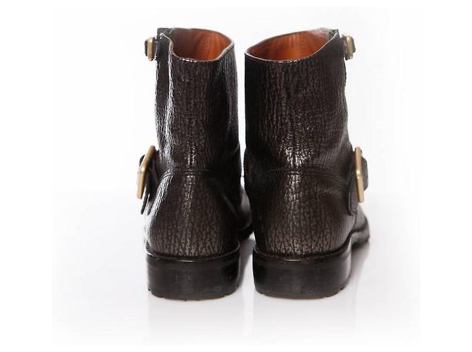 Marc by Marc Jacobs, stivali biker in pelle bronzo. - vista 3