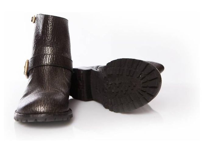 Marc by Marc Jacobs, stivali biker in pelle bronzo. - vista 6
