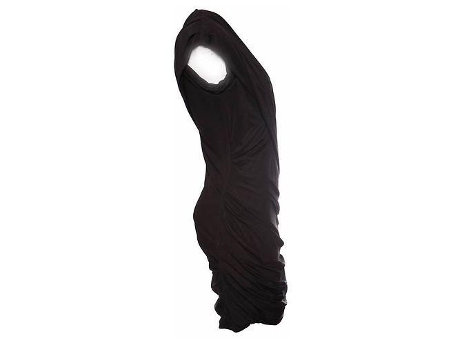 Alexander Wang, Schwarzes Faltenkleid. - Ansicht 2
