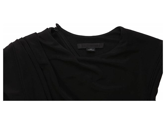 Alexander Wang, Schwarzes Faltenkleid. - Ansicht 4